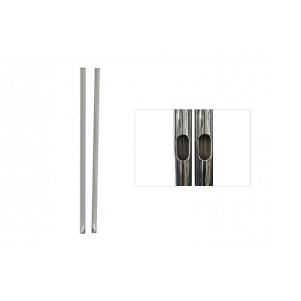 Progressive Marketing Products 72 In. Chrome Replacement Poles Cut In H T72-1-2